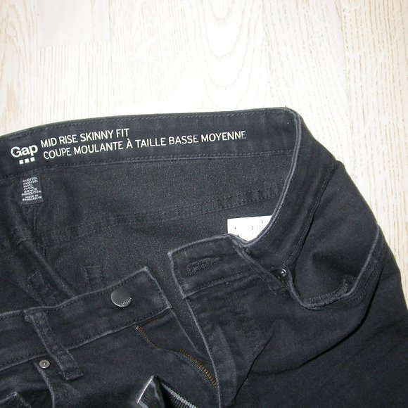 Gap Black Mid-rise Jeans - Picture 4 of 7